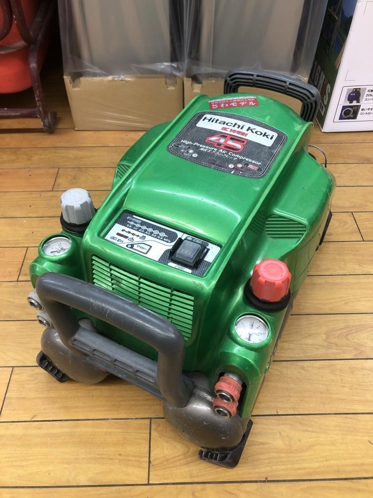 015○ジャンク品○日立工機 エアコンプレッサー EC1445H ※内圧 015○ジャンク品○日立工機 エアコンプレッサー EC1445H ※内圧