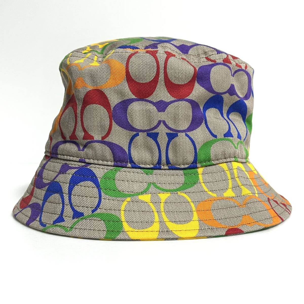 COACH コーチ Rainbow Signature Bucket Hat レインボー