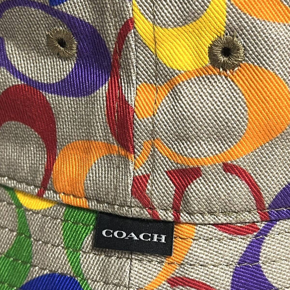 COACH コーチ Rainbow Signature Bucket Hat レインボー COACH コーチ Rainbow Signature Bucket Hat レインボー