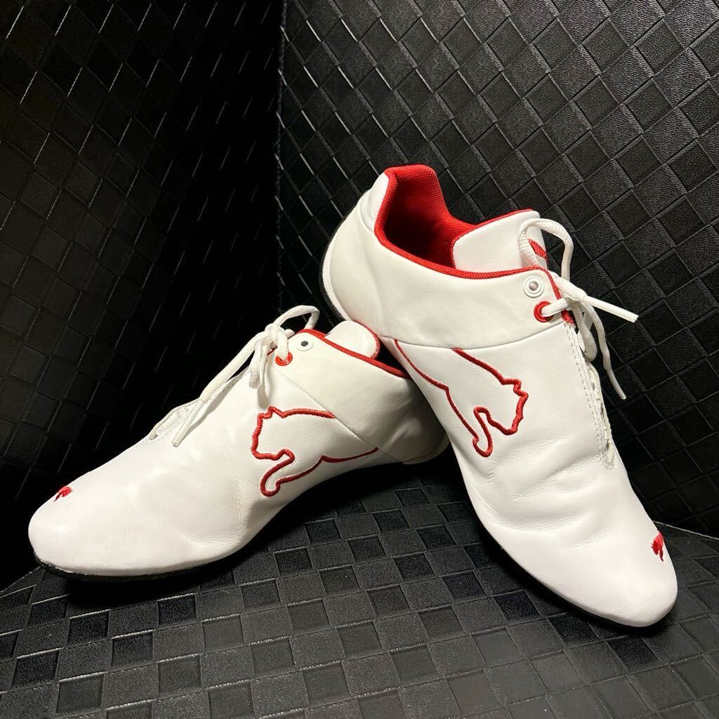 美品 PUMA×Ferrari フューチャーキャット レザー SF ホワイト 美品 PUMA×Ferrari フューチャーキャット レザー SF ホワイト