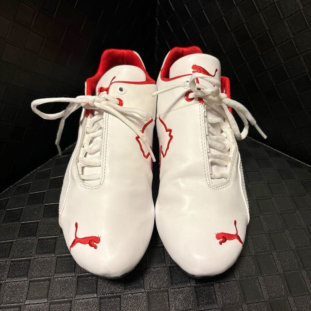 美品 PUMA×Ferrari フューチャーキャット レザー SF ホワイト 美品 PUMA×Ferrari フューチャーキャット レザー SF ホワイト