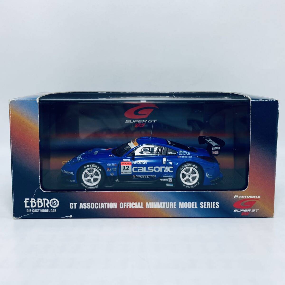絶版品 724 EBBRO 1/43 SUPER GT 2005 CALSONIC IMPUL Z 絶版品 724 EBBRO 1/43 SUPER GT 2005 CALSONIC IMPUL Z