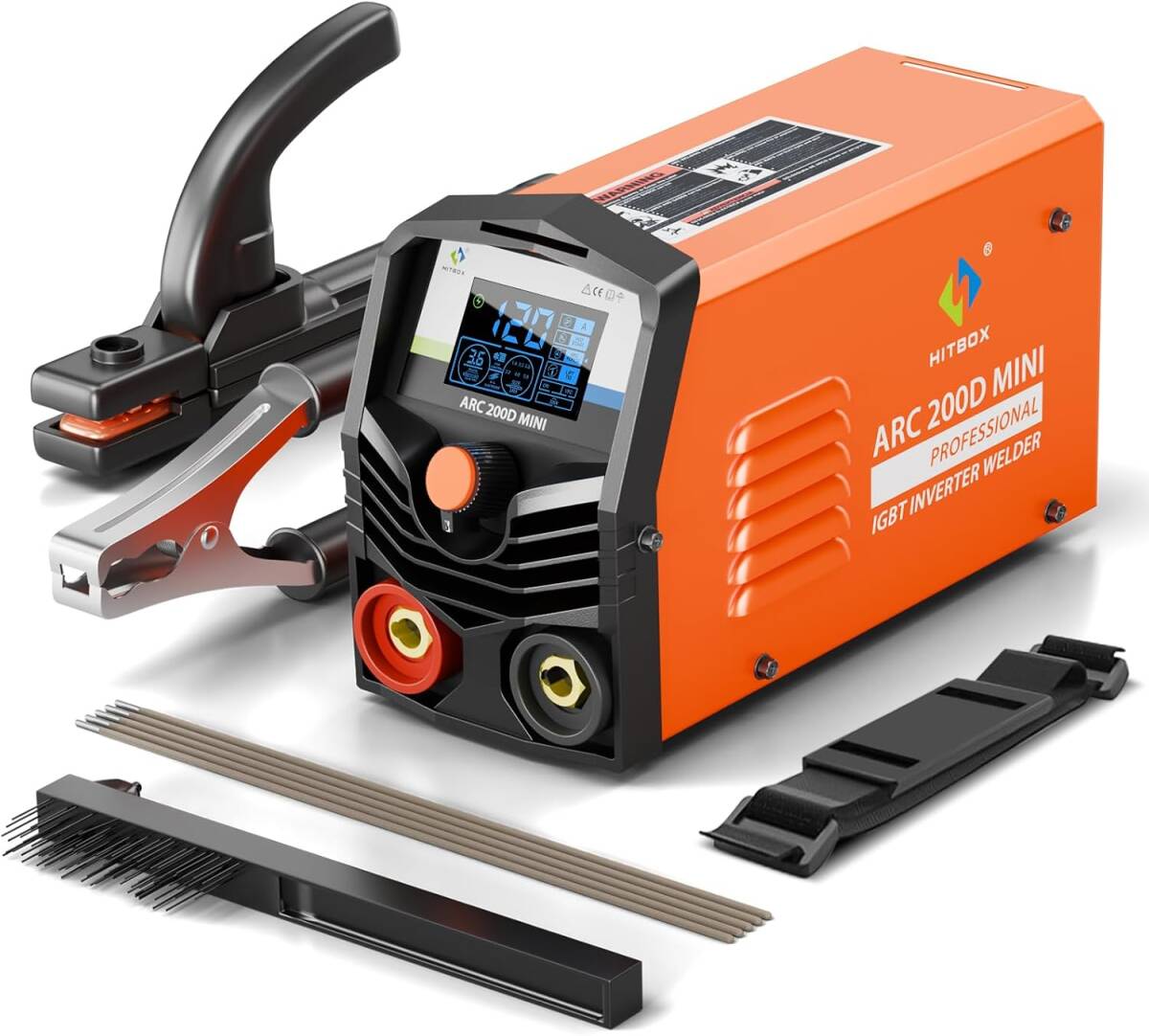 HITBOX アーク溶接機 100V専用 140A 被覆アーク溶接 LIFT TIG 1台2役 簡易MMA溶接機 DIY 初心者向け 液晶表示 インバーター ARC200D MINI