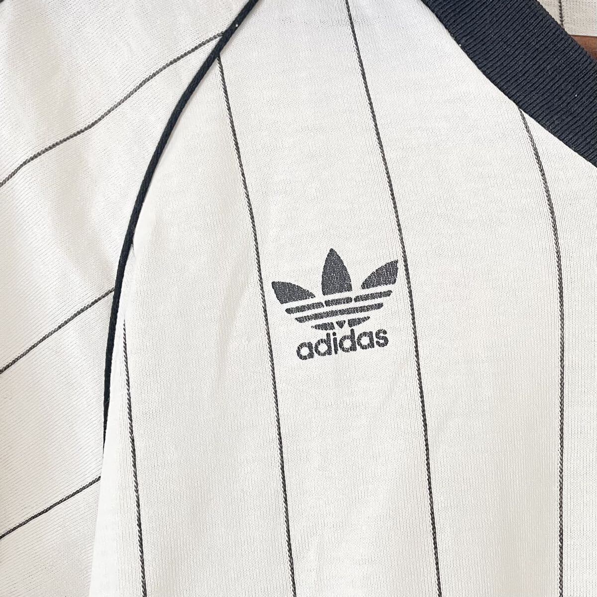 アディダス adidas 昭和 サッカーシャツ L ADS-317 ヴィンテージ