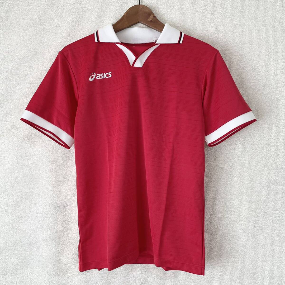 日本製 新品 昭和 レトロ サッカーユニフォーム XS3132 赤 日本製 新品 昭和 レトロ サッカーユニフォーム XS3132 赤