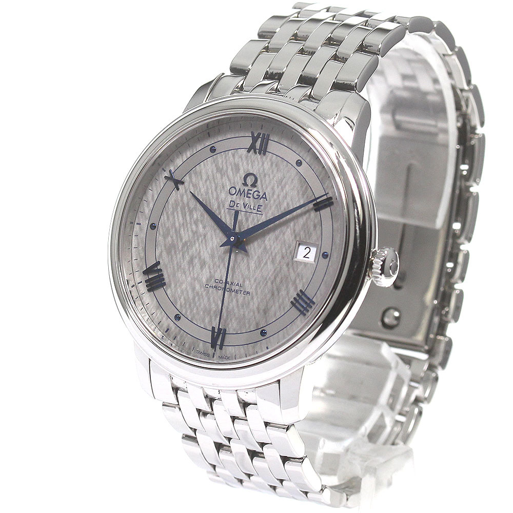  Omega OMEGA 424.10.40.20.06.002 De Ville prestige коаксильный самозаводящиеся часы мужской прекрасный товар _830670