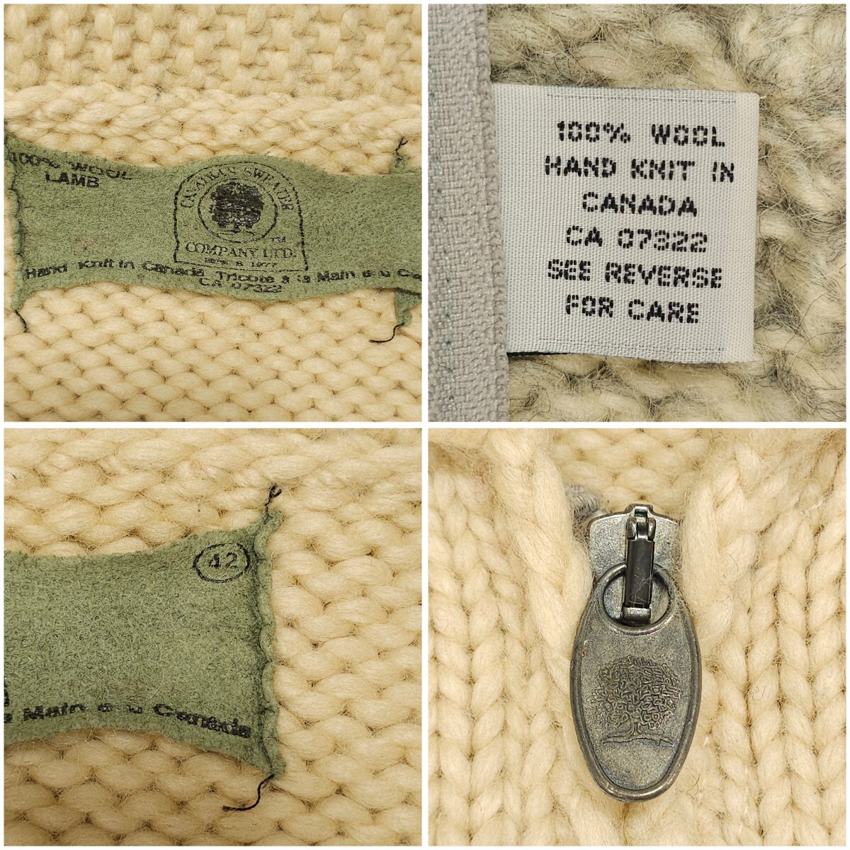 カナダ製カナディアンセーターCANADIAN SWEATERジップアップ カナダ製カナディアンセーターCANADIAN SWEATERジップアップ