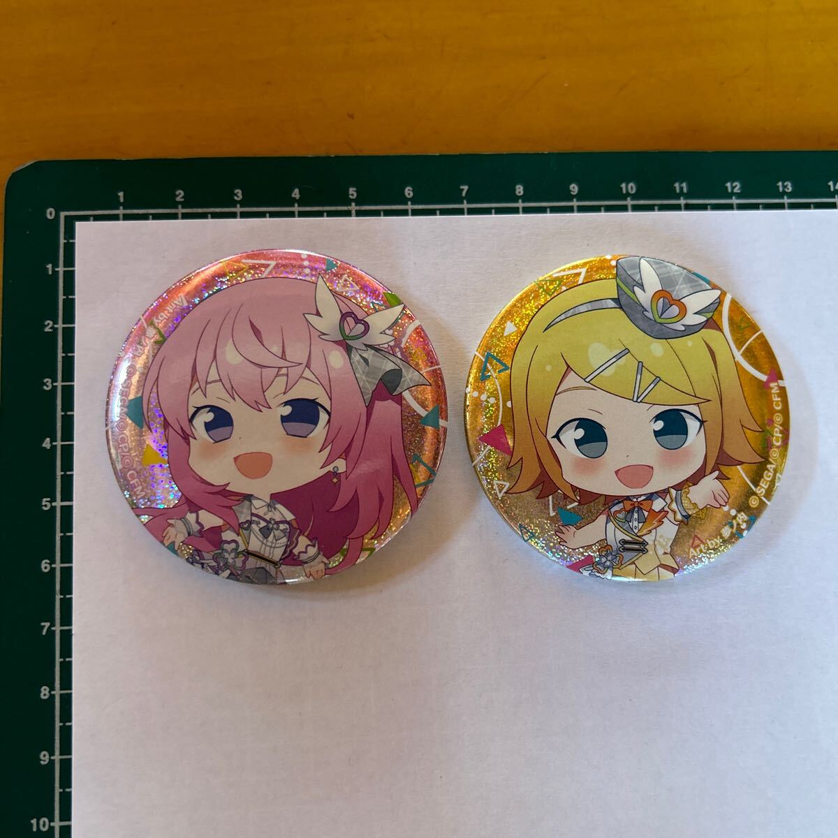 プロセカ 缶バッジ art by 夢(mèng)ノ內(nèi)　２個(gè)セット　送料無料