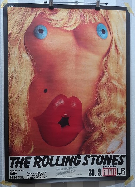 6-4781A/The Rolling Stones コンサート ポスター 73年 ローリング・ストーンズ