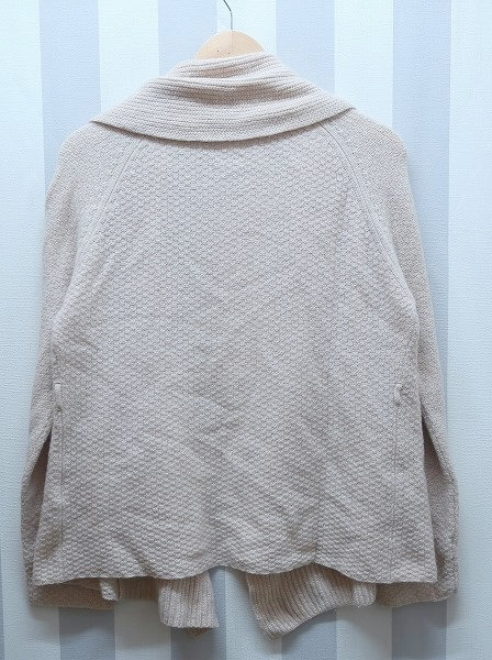 2-8569A/TOMORROWLAND tricot カシミヤ混ショールカラーウールニットカーディガン トゥモローランドトリコ 