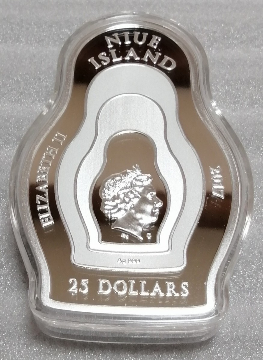 10オンス ニウエ 2017 マトリョーシカ 記念 銀貨 プルーフ