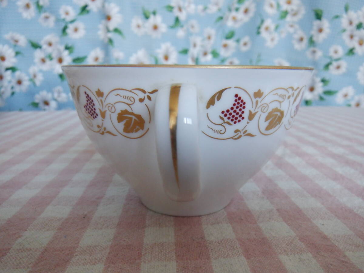 日本陶器 金彩赤絵花唐草 カップ&ソーサー 10客 中古美品 日本陶器 金彩赤絵花唐草 カップ&ソーサー 10客 中古美品