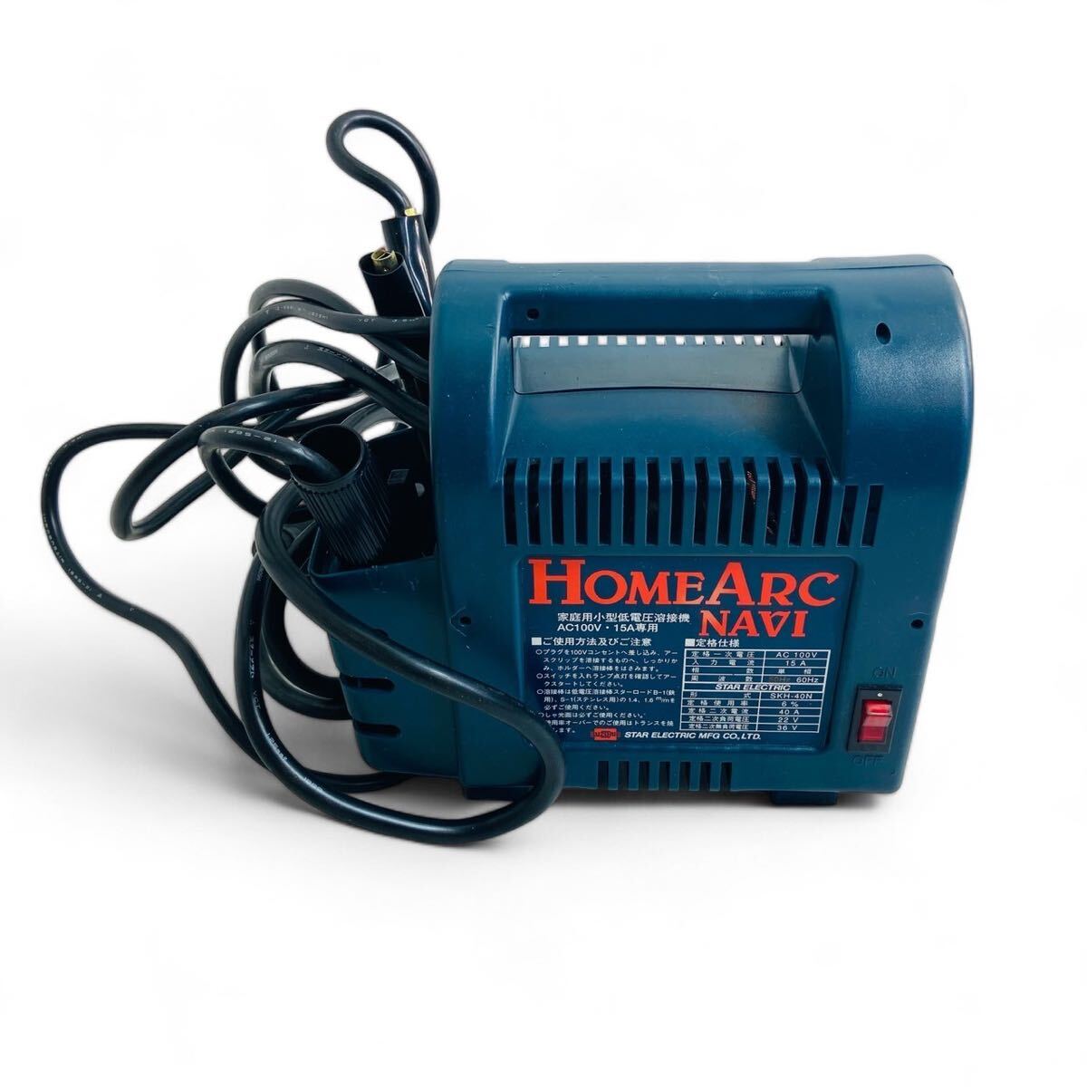 ★☆SUZUKID プラスチックケーシング 超小型軽量家庭用低電圧溶接機 AC100V 15A専用 HOMEARC NAVI SKH-40N3 アーク溶接機 付属品有 面☆★