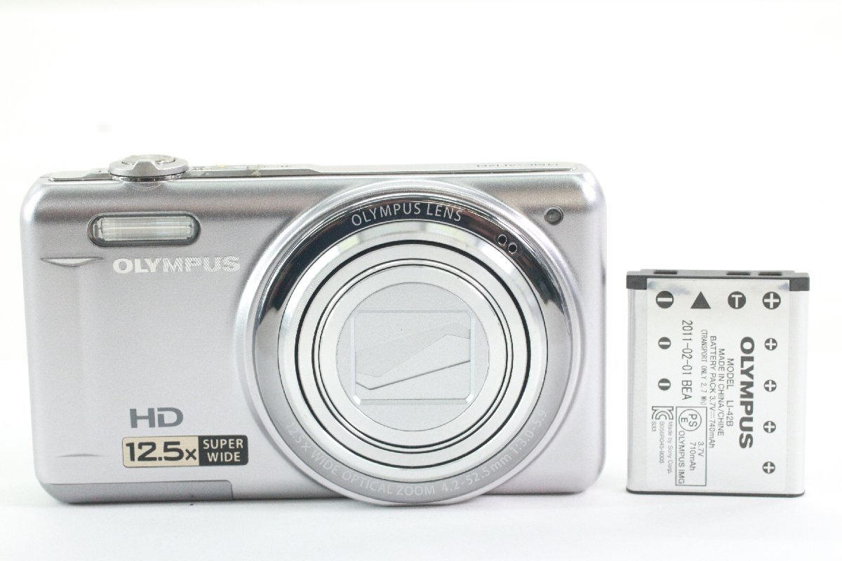 OLYMPUS VR-320 オリンパス シルバー コンパクトカメラ デジタルカメラ デジカメ 動作未確認 44341-Y