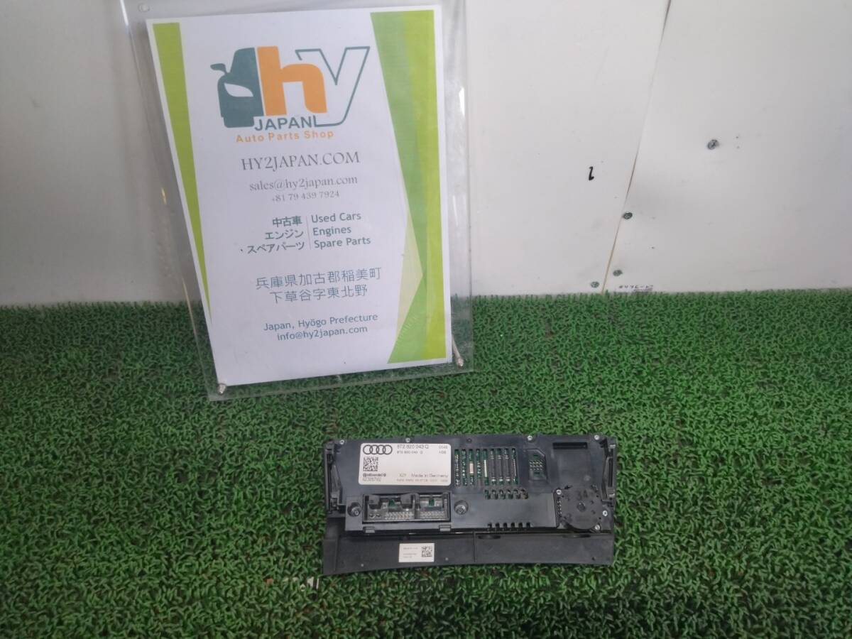 アウディ A4アバント ABA-8KCDH 2009年式 エアコンスイッチパネル 発送サイズ「Ｍ」 NSP80656
