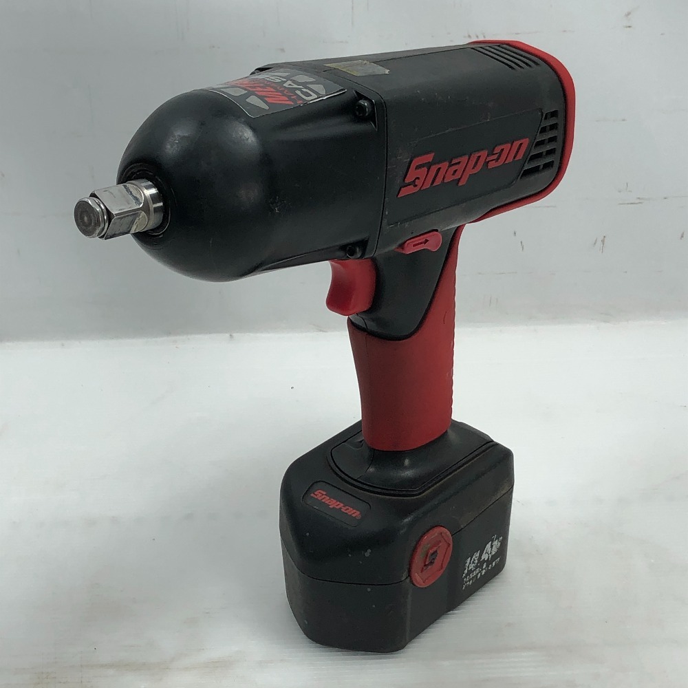 ◇◇ Snap-on スナップオン 電動工具 インパクトレンチ 充電池1個付 コードレス式 CTJ4850 ブラック 傷や汚れあり