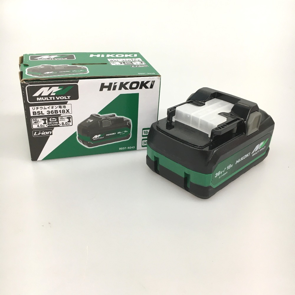 △△ HiKOKI ハイコーキ リチウムイオンバッテリー BSL 36B18X 18v-36v マルチボルト 未使用に近い