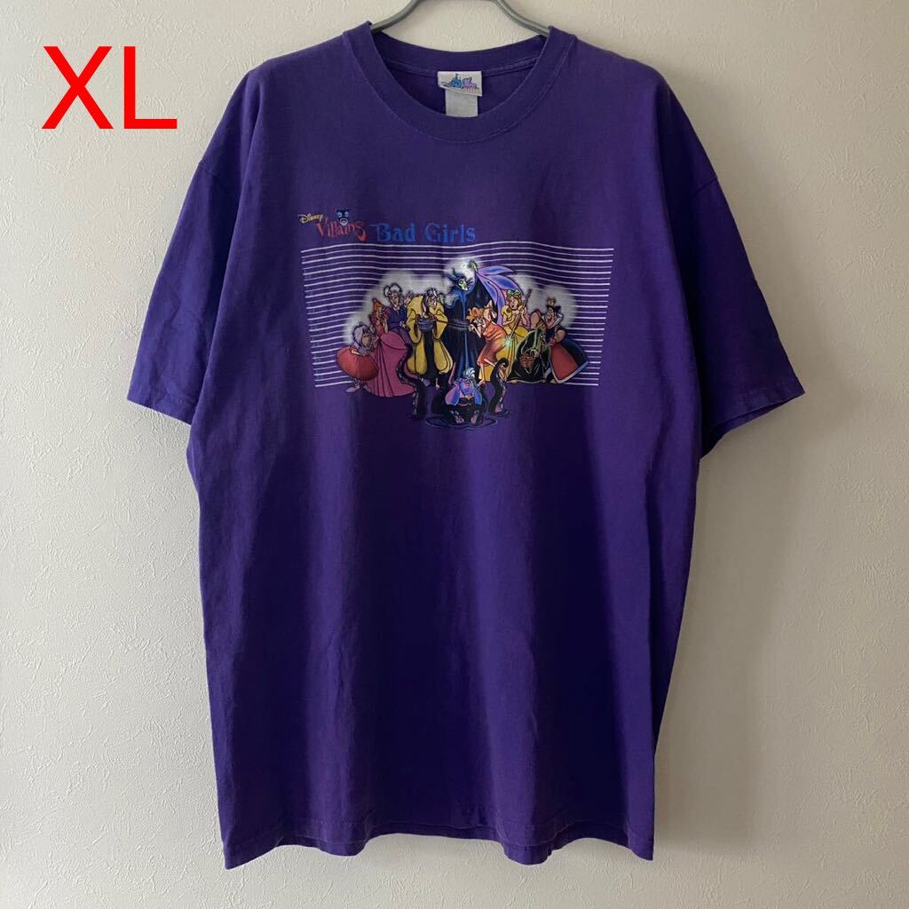 古着 Disney 90s Villians Bad Girls Tee Purple XL ディズニー 古着 Disney 90s Villians Bad Girls Tee Purple XL ディズニー