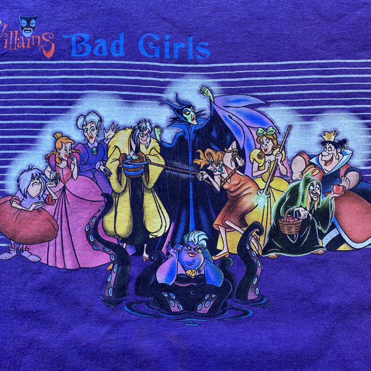 古着 Disney 90s Villians Bad Girls Tee Purple XL ディズニー 古着 Disney 90s Villians Bad Girls Tee Purple XL ディズニー