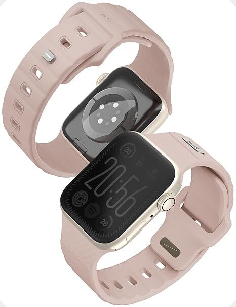 送料無料★UNIQ Apple Watch バンド 41mm 40mm 38mm Series9/8/7/SE2/SE/6/5/4/3/2/1対応 ラバーバンド アップルウォッチバンド STRIDE