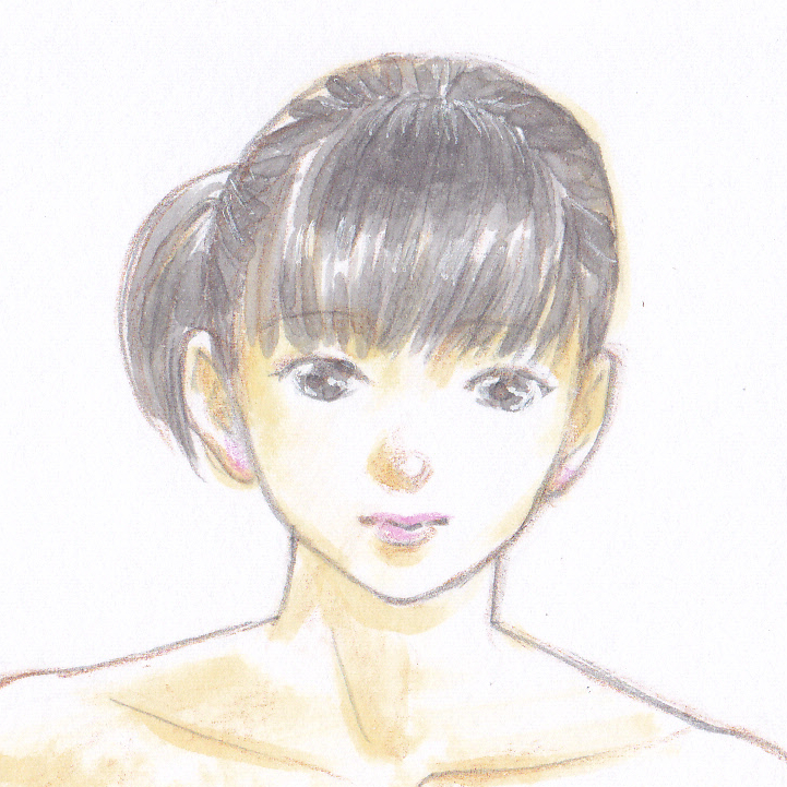 得価，人気SALE vivi 手描きイラスト「Venus314」女の子 美少女 平均台