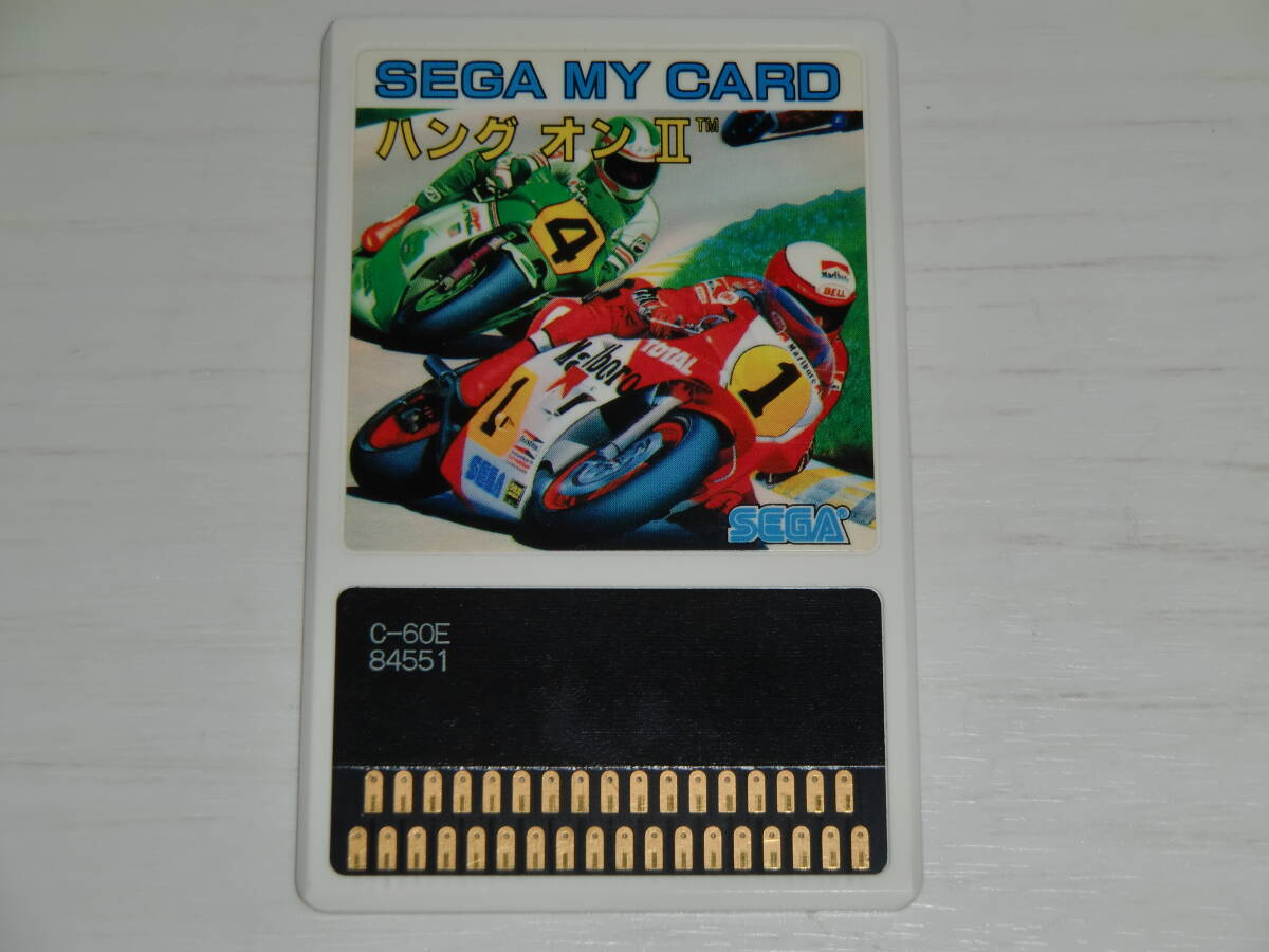 [マークⅢマイカード版]ハングオンⅡ(HANG-ONⅡ)　カセットのみ セガ(SEGA)製 バイクレース物 SC-3000orSG-1000,MARKⅢ共用 C-60E①