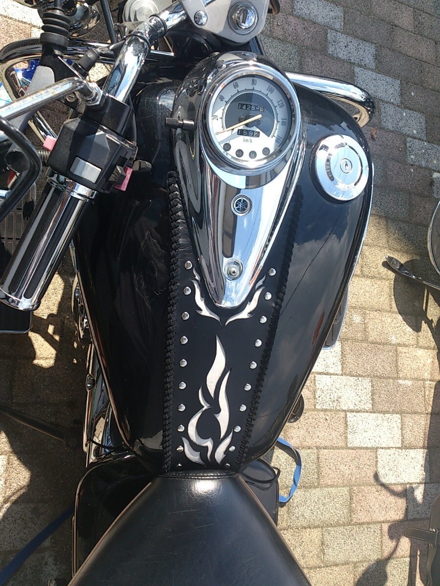 ドラックスター  カスタムタンク 250 ファイヤータンク ドラッグスター250用ファイヤー柄タンクビブ｜Yahoo!フリマ（旧