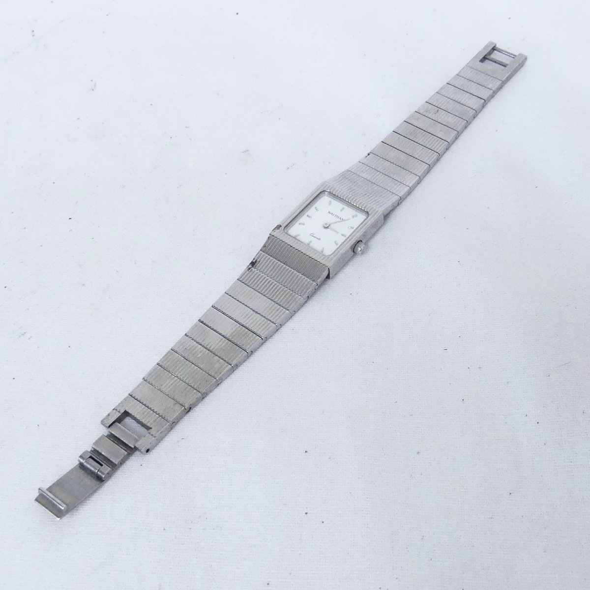 WALTHAM ウォルサム 53210.52 白文字盤 シルバーカラー レディース 腕時計 稼働品 USED /2408C