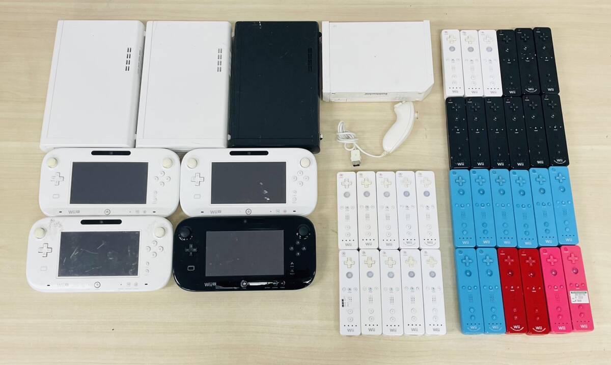 Nintendo ニンテンドー Wii Wii U 本体 GamePad リモコン ヌンチャク まとめ売り I-13
