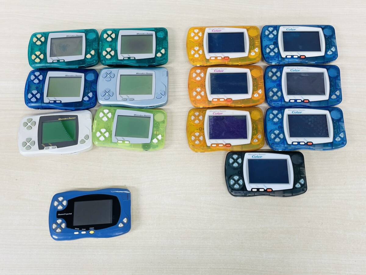 Bandai ワンダースワン 6台 ワンダースワンカラー 7台 ワンダースワンクリスタル 1台 まとめ売り I-25