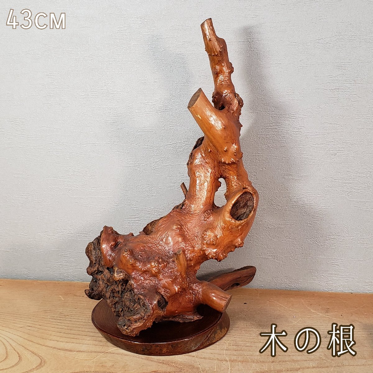 木の根 高さ43cm 瘤杢 天然木 置物 オブジェ 飾り物 インテリア 木の根 高さ43cm 瘤杢 天然木 置物 オブジェ 飾り物 インテリア