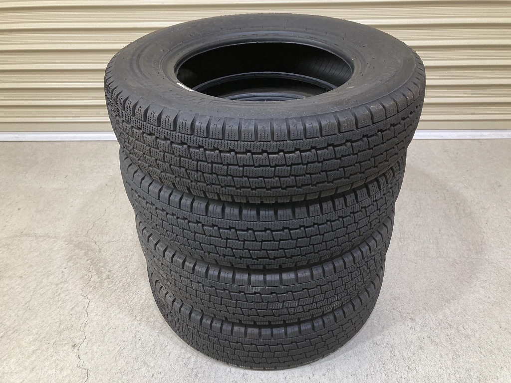 溝有り '22年製 BRIDGESTONE W300 145/80R12 80/78N LT 4本セット ブリヂストン (F1505)