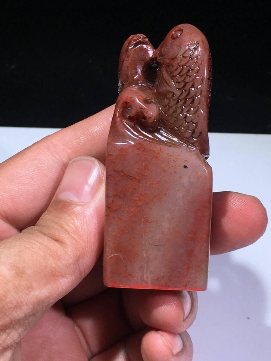 珍品旧蔵* 清時代 寿山石 芙蓉石 印章 閑章 文房具 古置物 賞物 珍品旧蔵* 清時代 寿山石 芙蓉石 印章 閑章 文房具 古置物 賞物