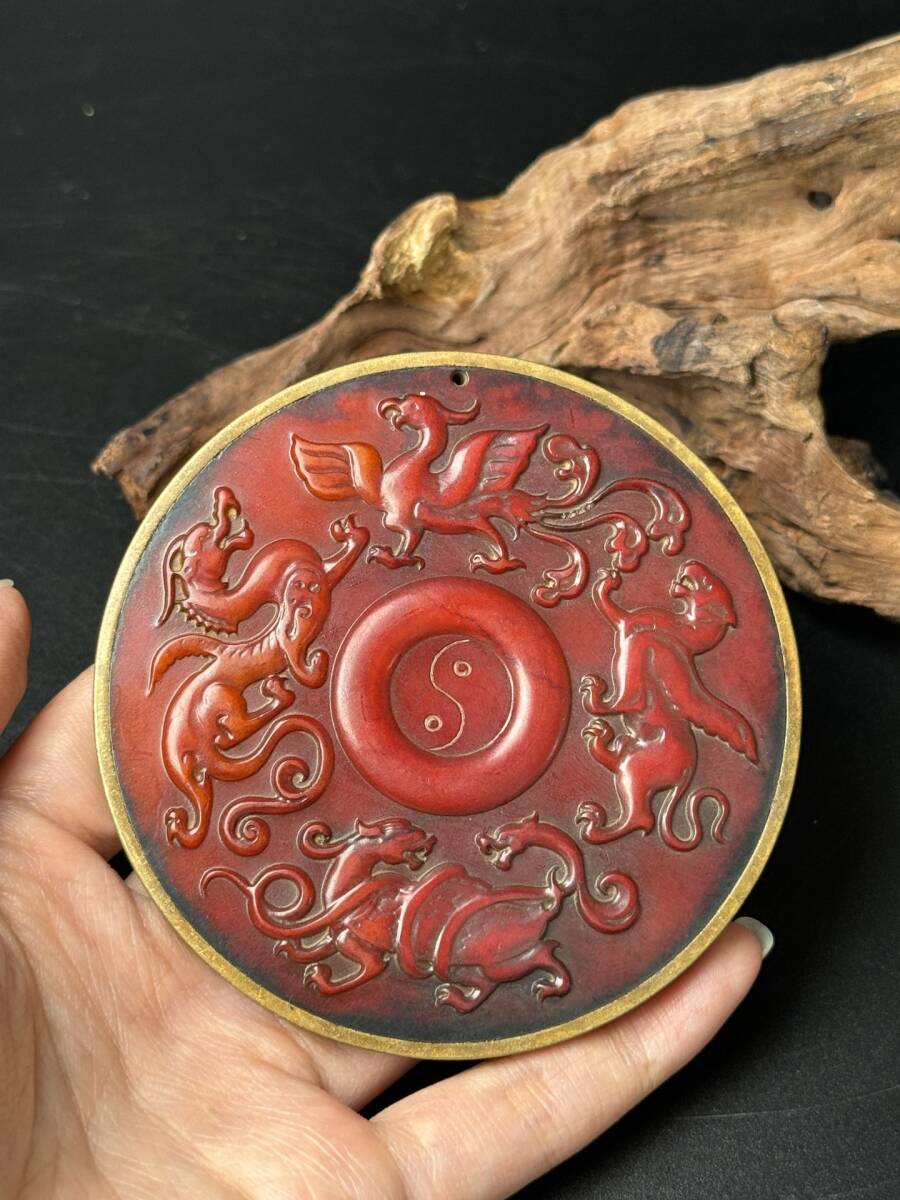 珍品旧蔵* 和田玉 貴人牌 ニヒル 手彫り 極細工 希少 K1119 珍品旧蔵* 和田玉 貴人牌 ニヒル 手彫り 極細工 希少 K1119