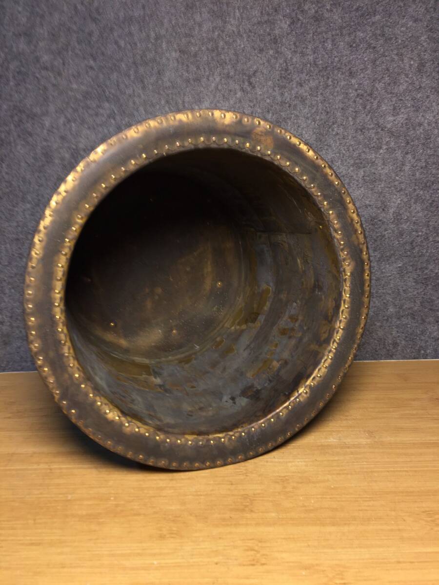 珍品旧蔵* 清時代 紫檀木 包銅 筆立て 古置物 賞物 極細工 古 珍品旧蔵* 清時代 紫檀木 包銅 筆立て 古置物 賞物 極細工 古