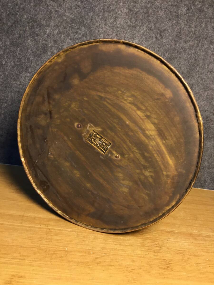 珍品旧蔵* 清時代 紫檀木 包銅 筆立て 古置物 賞物 極細工 古 珍品旧蔵* 清時代 紫檀木 包銅 筆立て 古置物 賞物 極細工 古