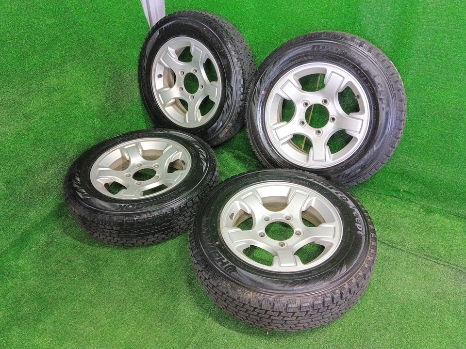 スズキ純正 16×5.5J OFF22 PCD139.7 5H Hankook Dynapro i*cept 175/80R16 ジムニー等に 売切!!