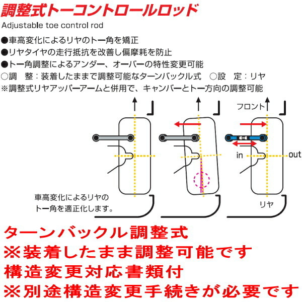 CUSCO調(diào)整式トーコントロールロッド左右セット R用 URS190レクサスGS460 1UR-FSE 2007/10～2012/1