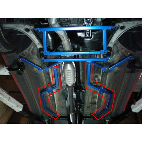 CUSCO ассиметричный спойлер пол центральный CT9A Lancer Evolution IX 4G63 турбо 2005/3~2006/7