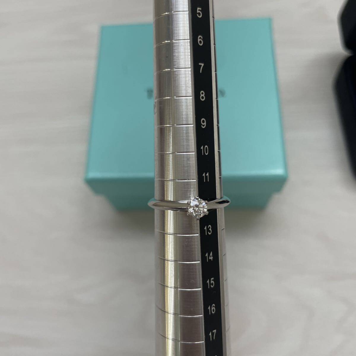 【出会えた一点物】Tiffany & Co 0.54ctプラチナウェディング49 ティファニー】セッティング エンゲージメント リング プラチナ