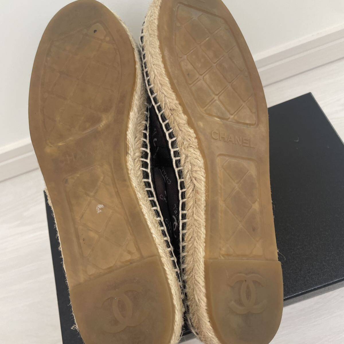 美品【シャネル】エスパドリーユ CCココマーク メッシュ CHANEL 美品【シャネル】エスパドリーユ CCココマーク メッシュ CHANEL