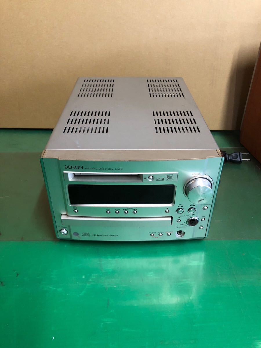 DENON D-ME33 PERSONAL AUDIO SYSTEM CDプレーヤー MDレコーダー DENON D-ME33 PERSONAL AUDIO SYSTEM CDプレーヤー MDレコーダー
