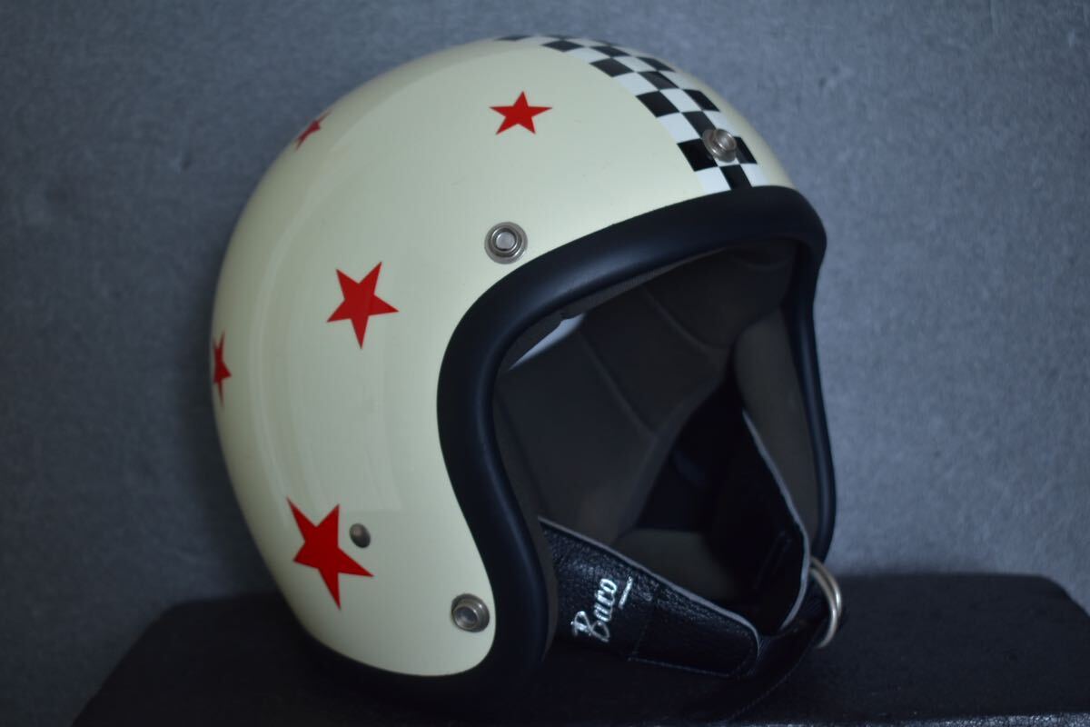 SMALL BUCO ジョニーロッカー Mサイズ 57-58cm 本革顎紐 ジェットヘルメット トイズマッコイ 検　bell tt&co ハーレー