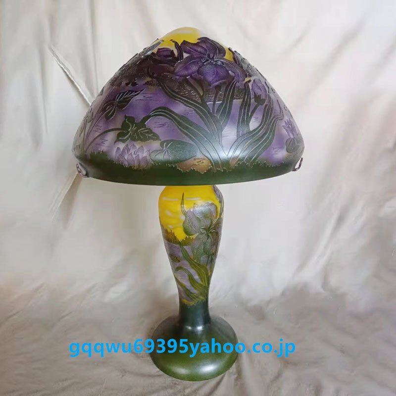 アールヌーボーランプ エミール・ガレ風 ドーム・ナンシー技法