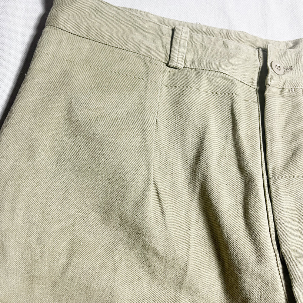 ミント! 50's 60's フランス軍 后期 M52 M-52 CHINO チノ ショーツ SHORTS MINT NOS デッド レア FRENCH ARMY フレンチアーミー W90 著用