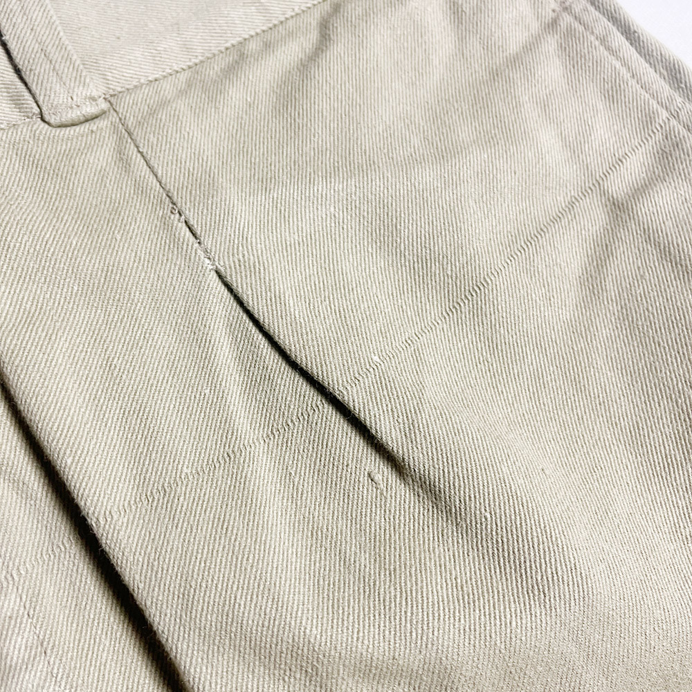 ミント! 50's 60's フランス軍 后期 M52 M-52 CHINO チノ ショーツ SHORTS MINT NOS デッド レア FRENCH ARMY フレンチアーミー W90 著用