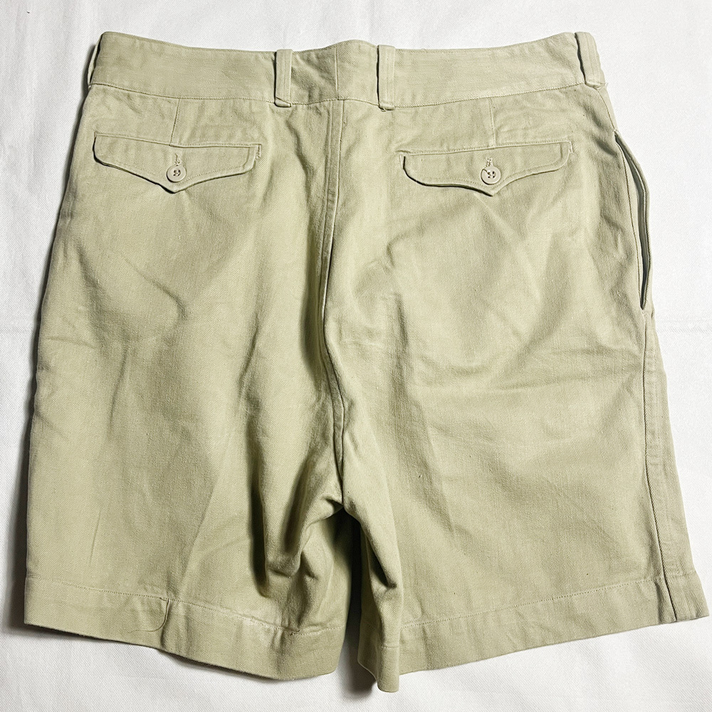 ミント! 50's 60's フランス軍 后期 M52 M-52 CHINO チノ ショーツ SHORTS MINT NOS デッド レア FRENCH ARMY フレンチアーミー W90 著用