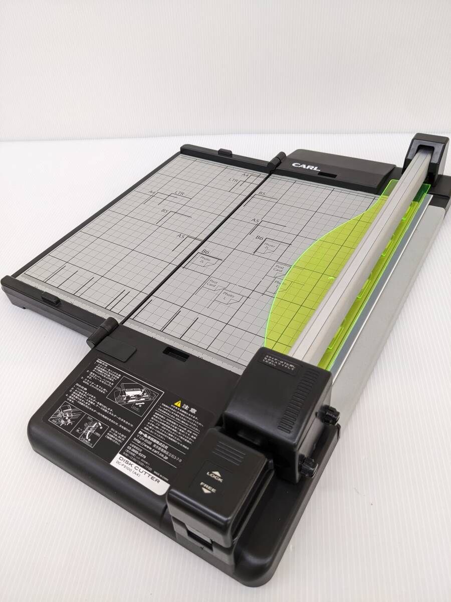 ねA1733【美品】CARL カール ディスクカッタースリム DC-F5100【折り畳み裁断機】【裁断機】【ペーパーカッター】