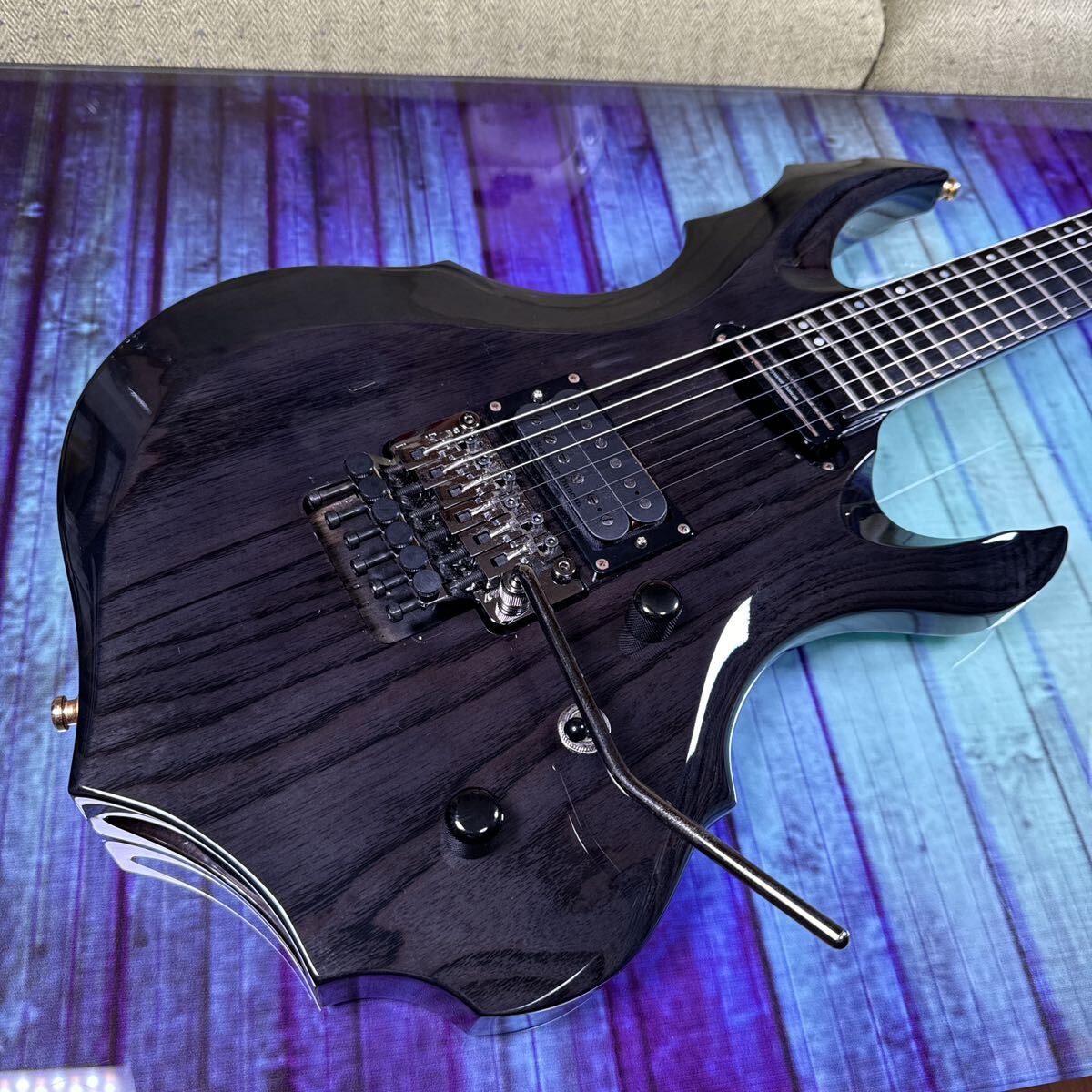 ESP forest See Thru Black レコーディングのみに使用　昨年にフロイドローズオリジナル新品交換　ノブ新品交換　Nazgulピックアップ交換　