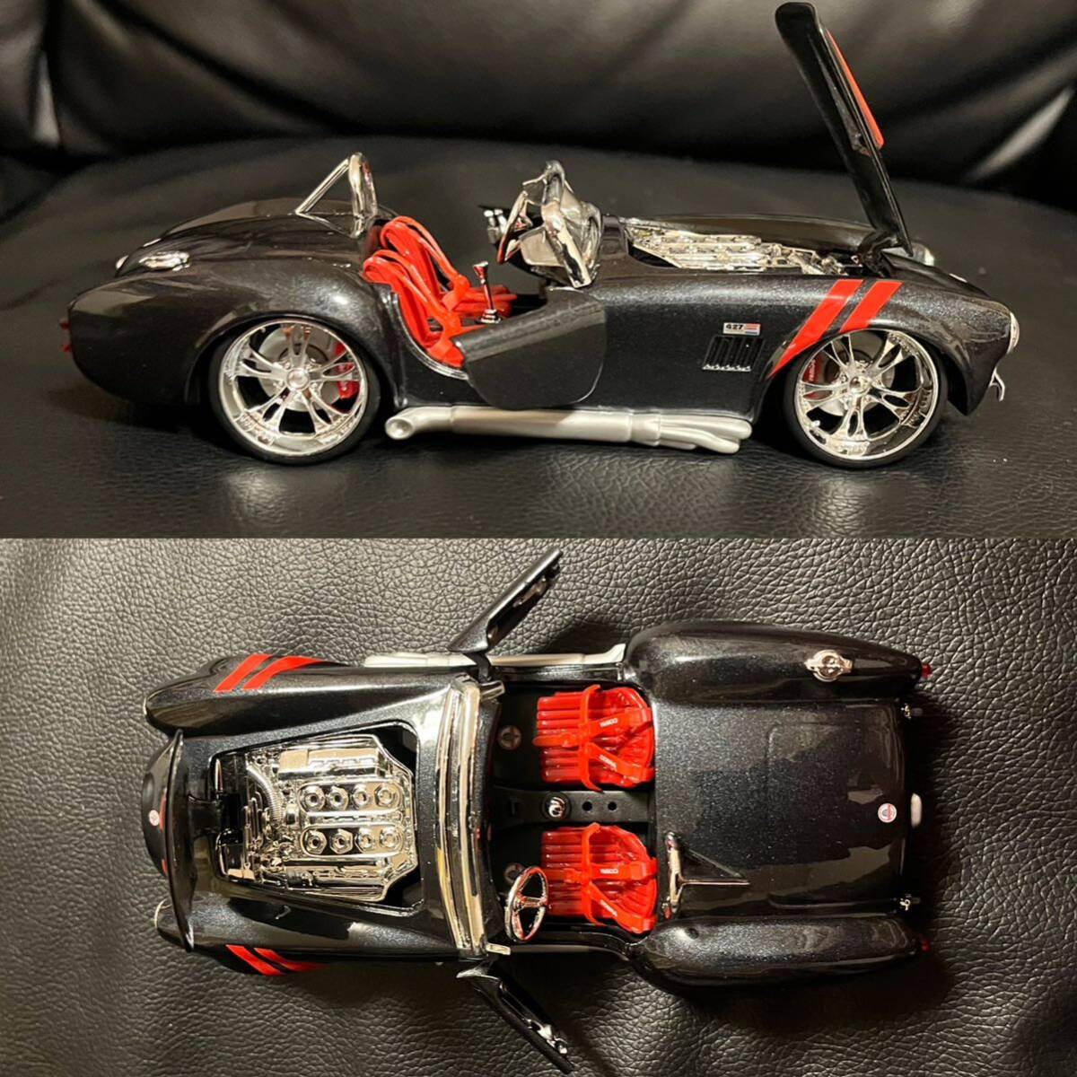 1/24 1965 Shelby Cobra 427 シェルビー コブラ ダイキャストミニカー Maisto マイスト ALLSTARS オールスターズ カスタムメッキホイール